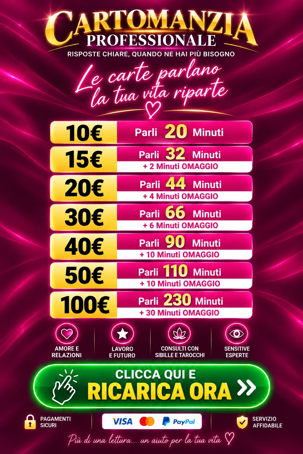 cartomanzia con paypal